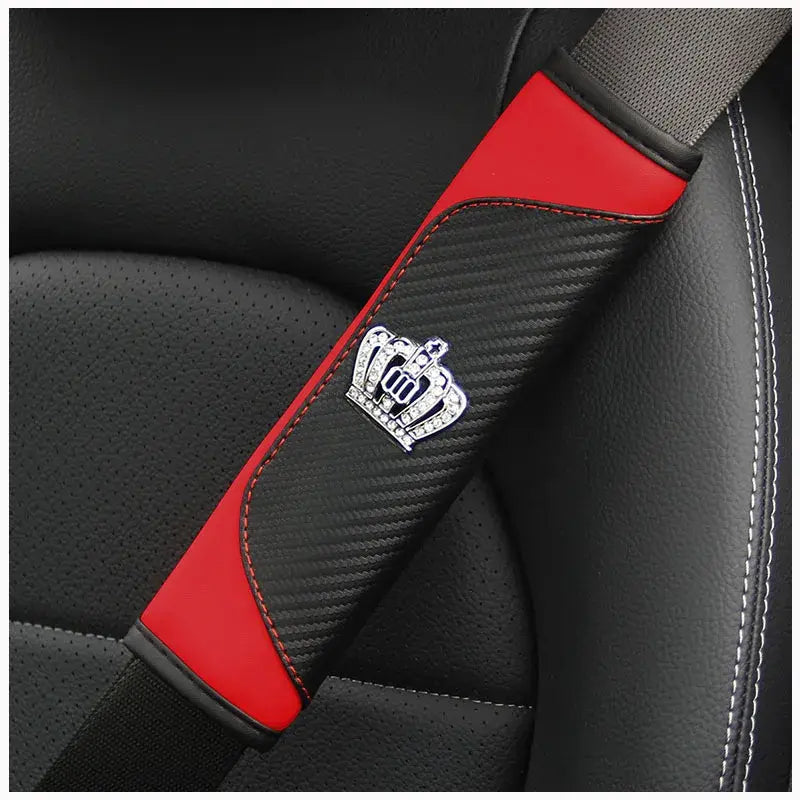 Auto gordelhoes kroon rood