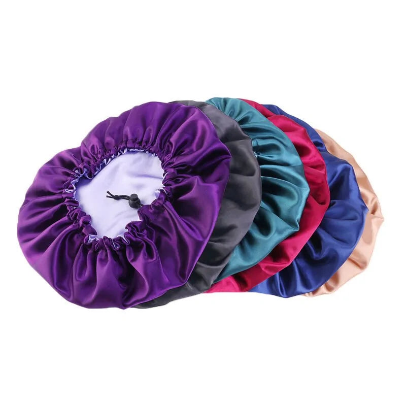 Satijnen slaap muts bonnet meerdere kleuren