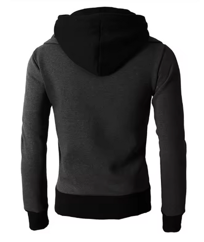 Outdoor vest dubbele rits hoodie meerdere zakken achterkant