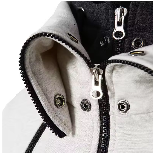 Outdoor vest dubbele rits hoodie meerdere zakken