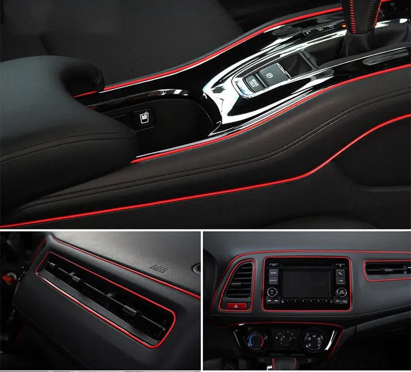 Auto decoratie strips rood detaillering 