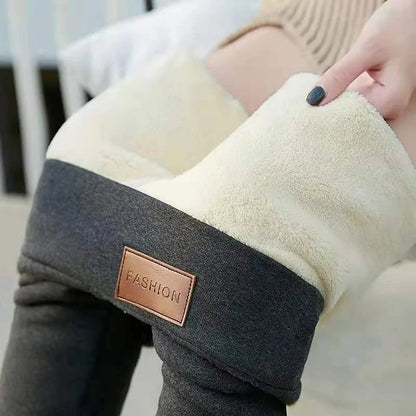gevoerde legging grijs
